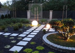 projekt oświetlenia w ogrodzie