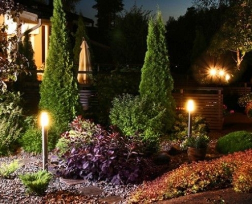 oświetlenie ogrodu
